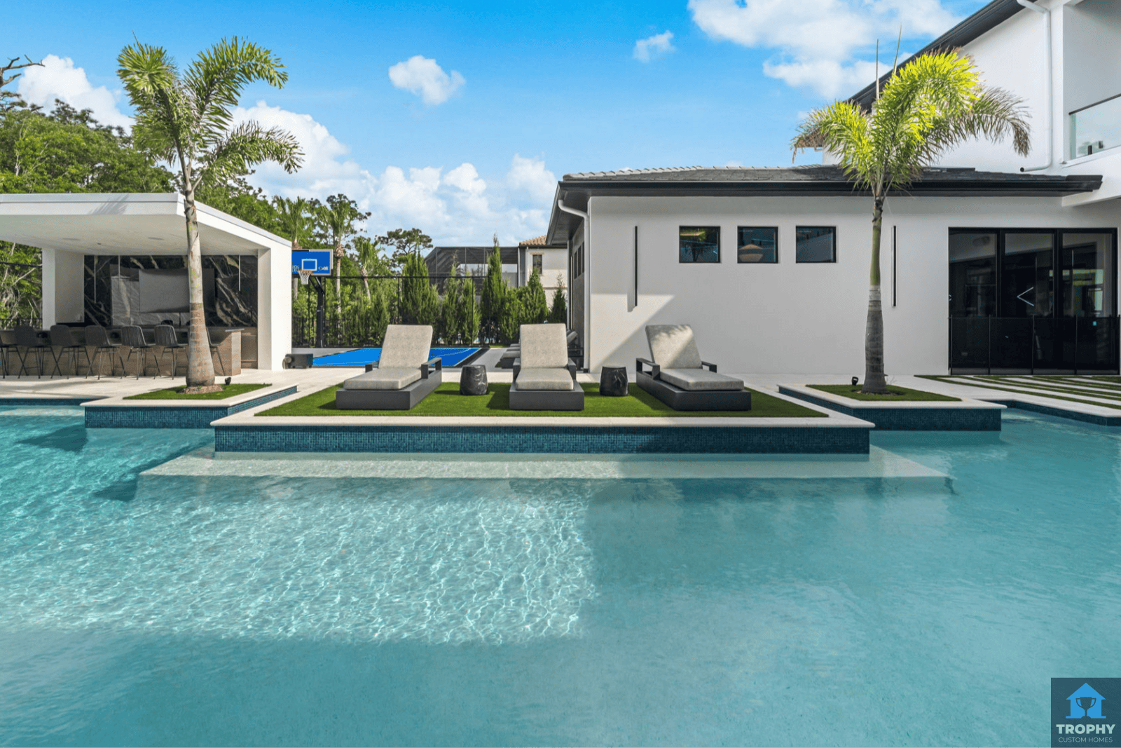 Trophy Custom Homes – Pool name