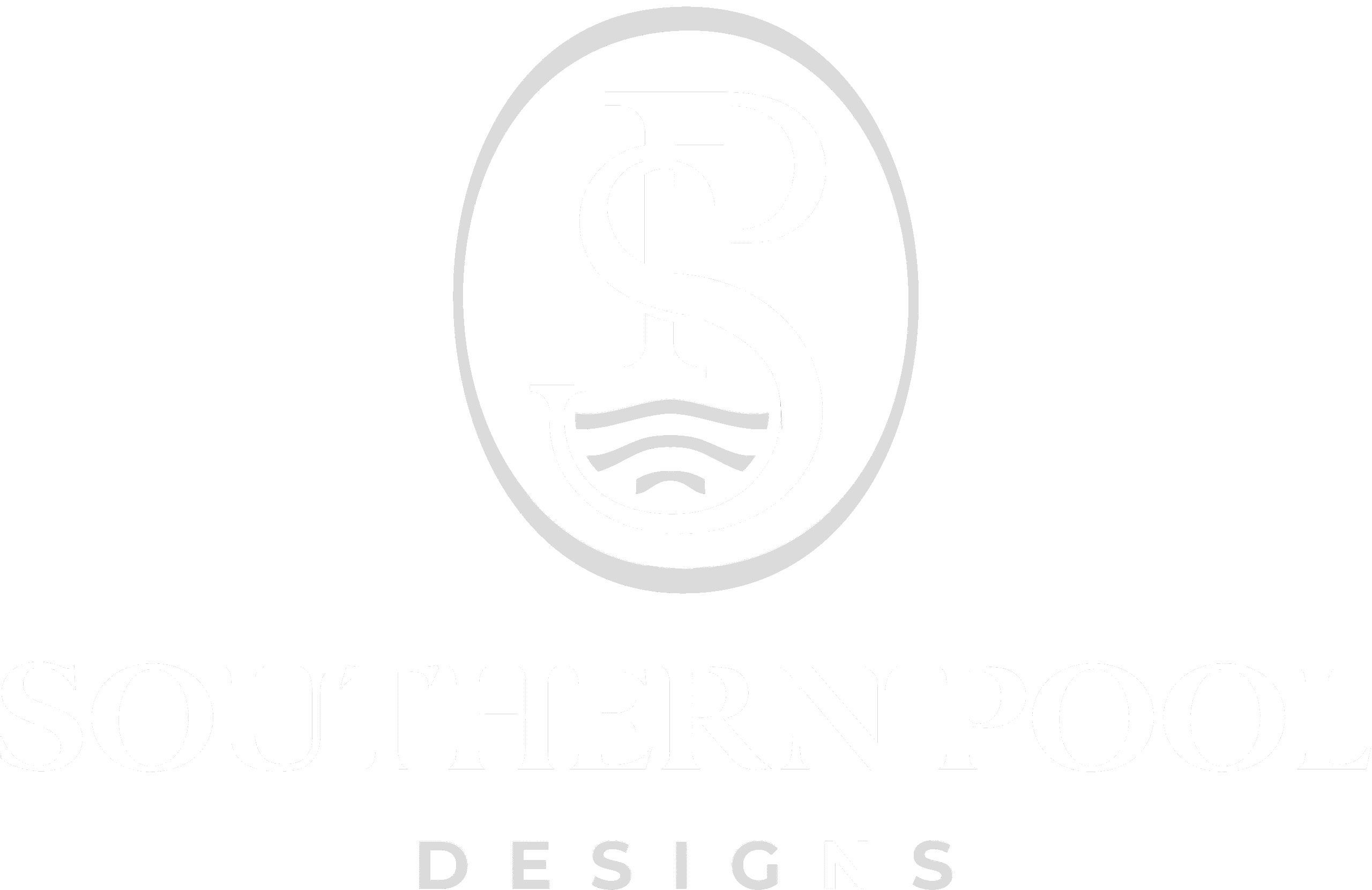 SPD Latest Logo White-min Southern Pool Designs Logo