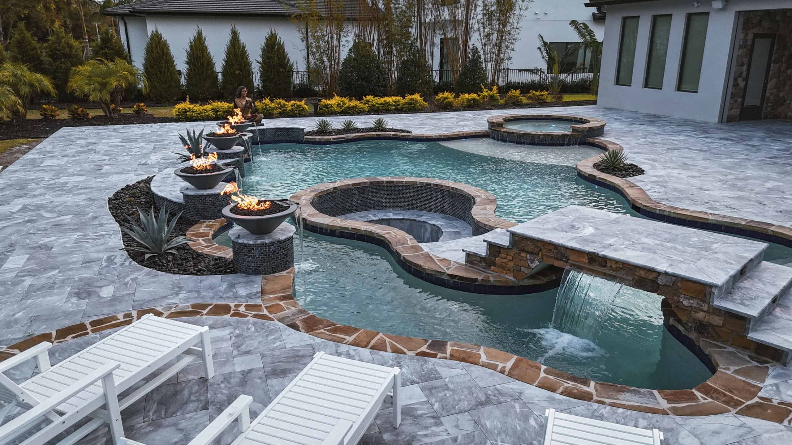 Three dimensional pool design render by Southern Pool Designs